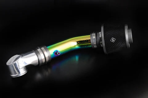 Weapon R 01-05 Honda Civic Secret Weapon Neo-Ti Air Intake Gunmetal Filter Cage Black Foam Filter