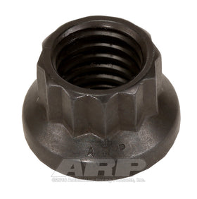 7/16-14 12PT BLK NUT