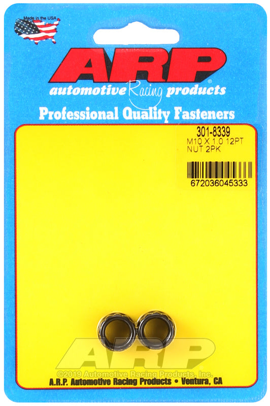M10 X 1.0 12PT NUT 2PK