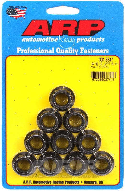 ARP 9/16-12 12pt Nut Kit (10 pk)