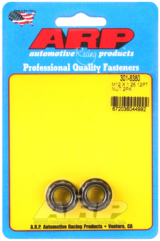 M12 X 1.25 12PT NUT 2PK