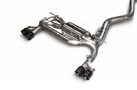 AWE Touring Edition Axle-back Exhaust, Quad Outlet for BMW F3X N20/N26 328i/428i - Diamond Black Tips (80mm)