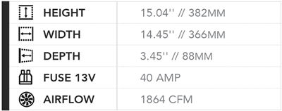 SPAL 1652 CFM 14in High Performance Fan - Pull/Curved (VA08-AP71/LL-53A)