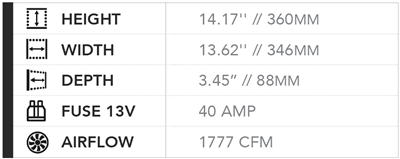 SPAL 1777 CFM 13in High Performance Fan - Pull/Curved (VA13-AP70/LL-63A)