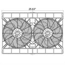 SPAL 3168 CFM 12in Dual High Performance Fan (2VA50-AP70/LL+AP72)-2