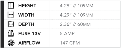 SPAL 147 CFM 4in Fan - Pull (VA32-A101-62A)
