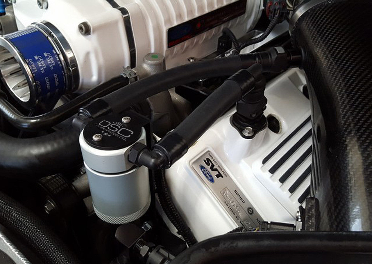 J&L Oil Separator 3.0 Driver Side (2007-2014 Ford Mustang GT500) - 0