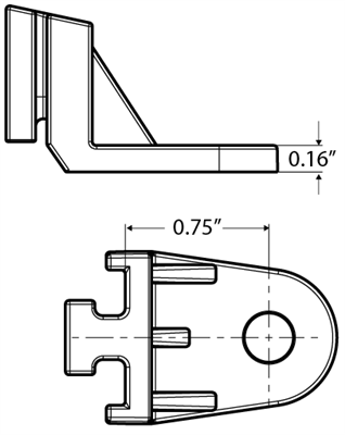 SPAL Fan Mounting Bracket Kit (1 Piece) - 0