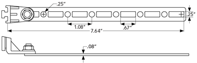 SPAL Strap Bracket Fan Mounting Bracket (1 Piece) - 0