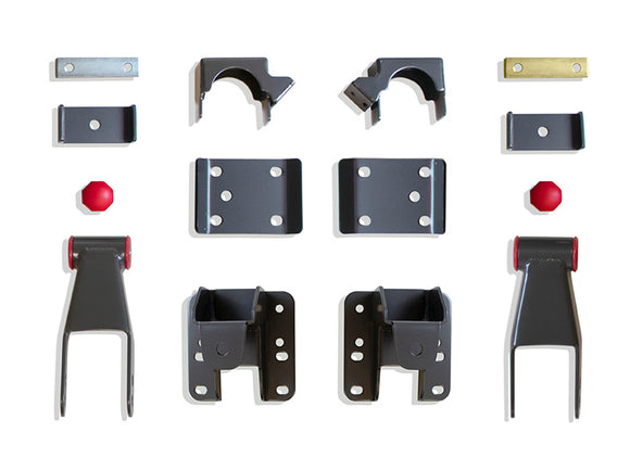 MaxTrac 07-15 GM C/K1500 2WD/4WD 3-4in Rear Adj. Lowering Flip Kit