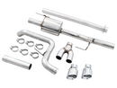AWE 0FG Dual Side Exit Exhaust for '21+ Ford F-150 - 4.5" Chrome Silver Tips-1