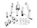AWE 0FG Catback Dual Side Exit Exhaust for 4th Gen Silverado/Sierra 1500 5.3L (Flat Bumper) - Chrome Silver Tips-4