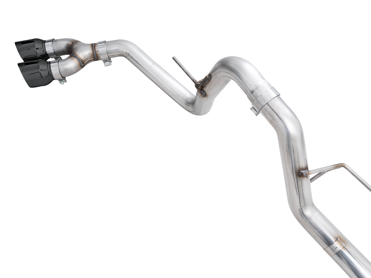 AWE 0FG Dual Side Exit Exhaust for '21+ Ford F-150 - 4.5" Diamond Black Tips - 0