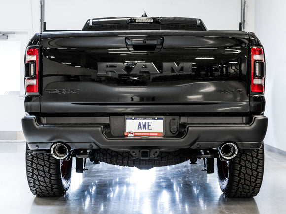 AWE 0FG Catback Exhaust for RAM TRX - Chrome Silver Tips
