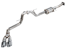 AWE 0FG Dual Side Exit Exhaust for Ford F-150 Regular Cab - 4.5" Chrome Silver Tips