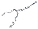 AWE 0FG Resonated Catback for '21+ Ford F-150 Tremor (With Bumper Cutouts) - Chrome Silver Tips-1