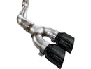 AWE 0FG Dual Side Exit Exhaust for Ford F-150 Regular Cab - 4.5" Diamond Black Tips-2