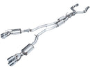 AWE Touring Edition Exhaust for Ford Explorer ST - Chrome Silver Tips-1