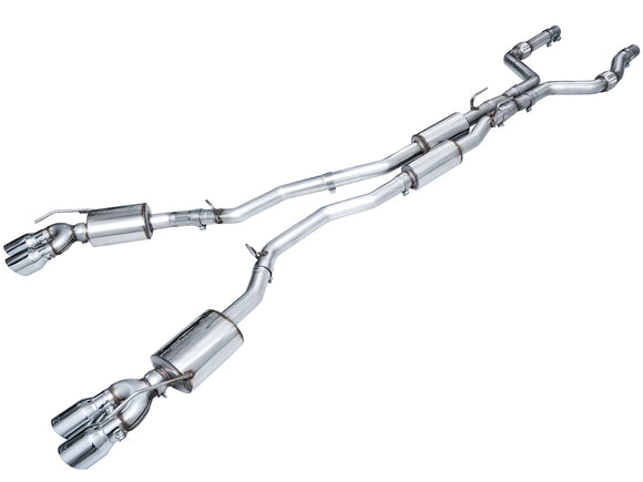 AWE Touring Edition Exhaust for Ford Explorer ST - Chrome Silver Tips