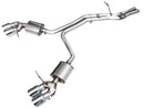 AWE Touring Edition Catback Exhaust for '22+ Porsche Macan 2.9TT - Chrome Silver Tips-1