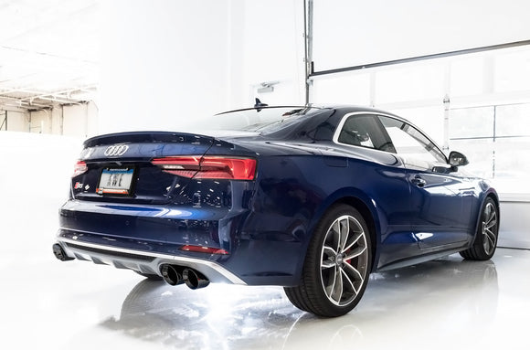 AWE SwitchPath™ Exhaust for Audi B9 S5 Coupe - Diamond Black 102mm Tips