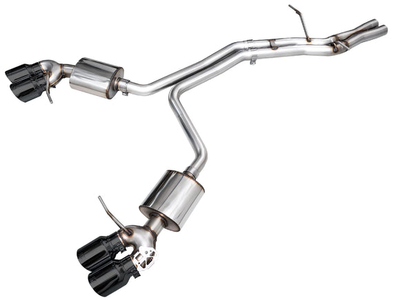 AWE Touring Edition Catback Exhaust for '22+ Porsche Macan 2.9TT - Diamond Black Tips