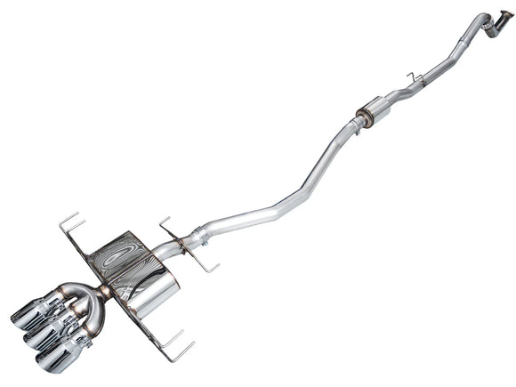 AWE Touring Edition Exhaust for DE5 Integra Type-S - Triple Chrome Silver Tips