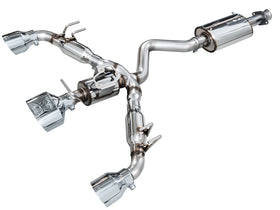 AWE Touring Edition Exhaust for GR Corolla - Chrome Silver Tips