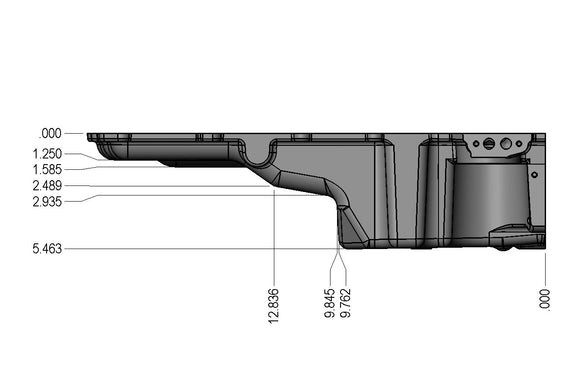 WEIAND OIL PAN. LS RETROFIT - AS CAST