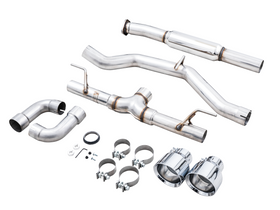 AWE Track Edition Exhaust for Subaru BRZ / Toyota GR86 / Toyota 86 / Scion FR-S - Chrome Silver Tips