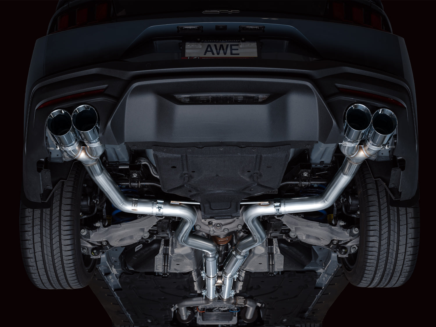 AWE EXHAUST SUITE FOR S650 MUSTANG QUAD TIP GT