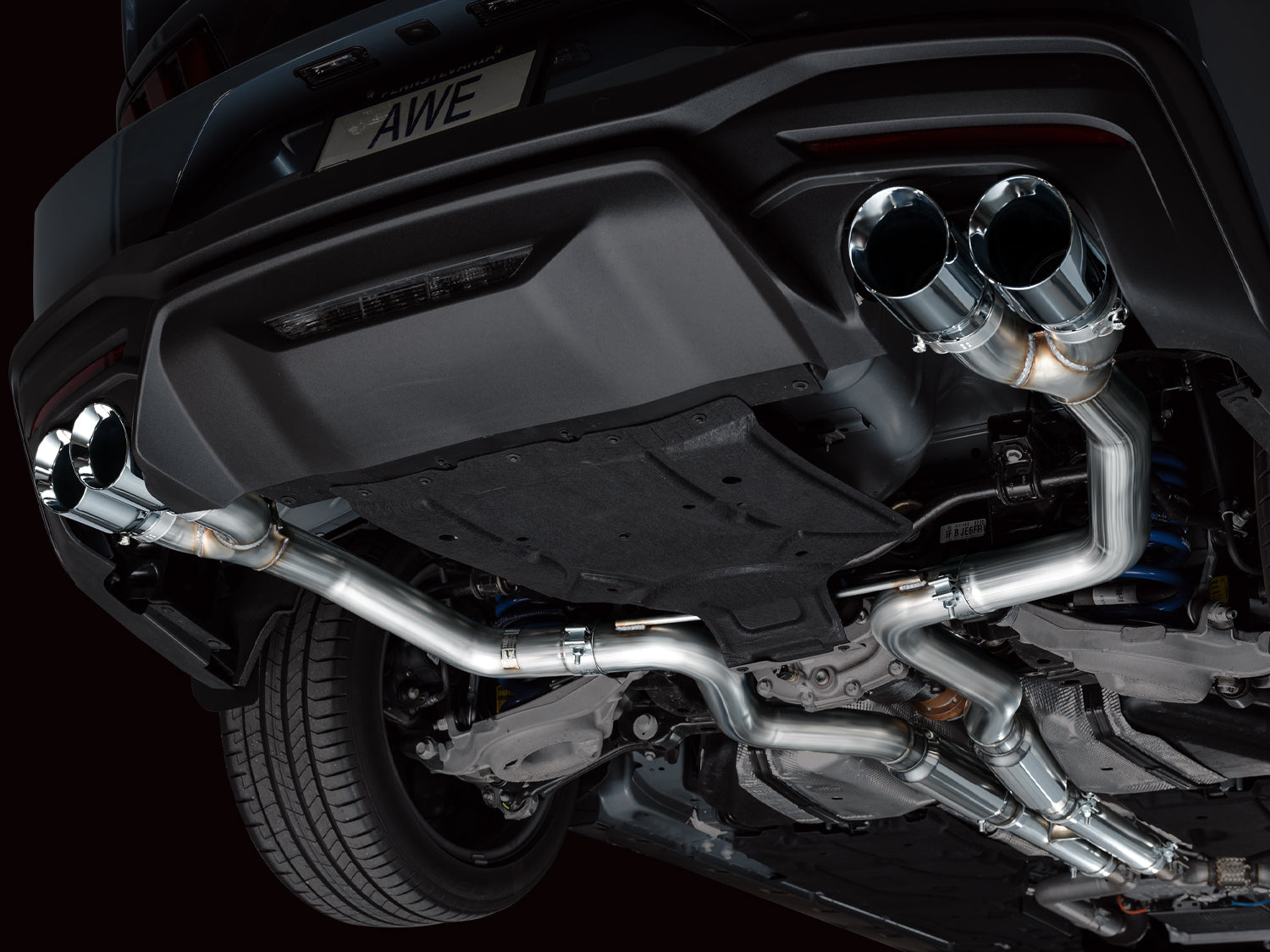 AWE EXHAUST SUITE FOR S650 MUSTANG QUAD TIP GT