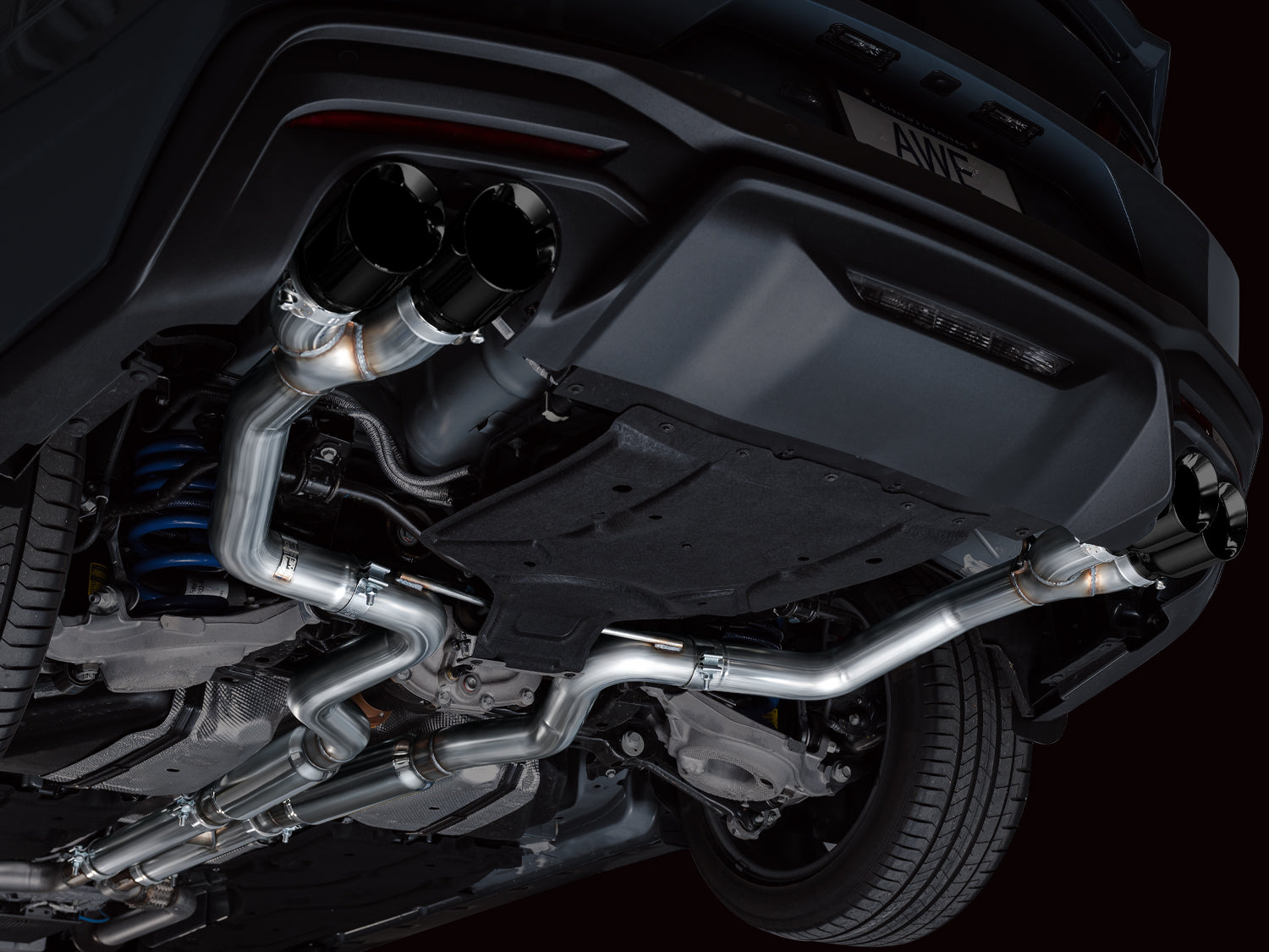 AWE EXHAUST SUITE FOR S650 MUSTANG QUAD TIP GT