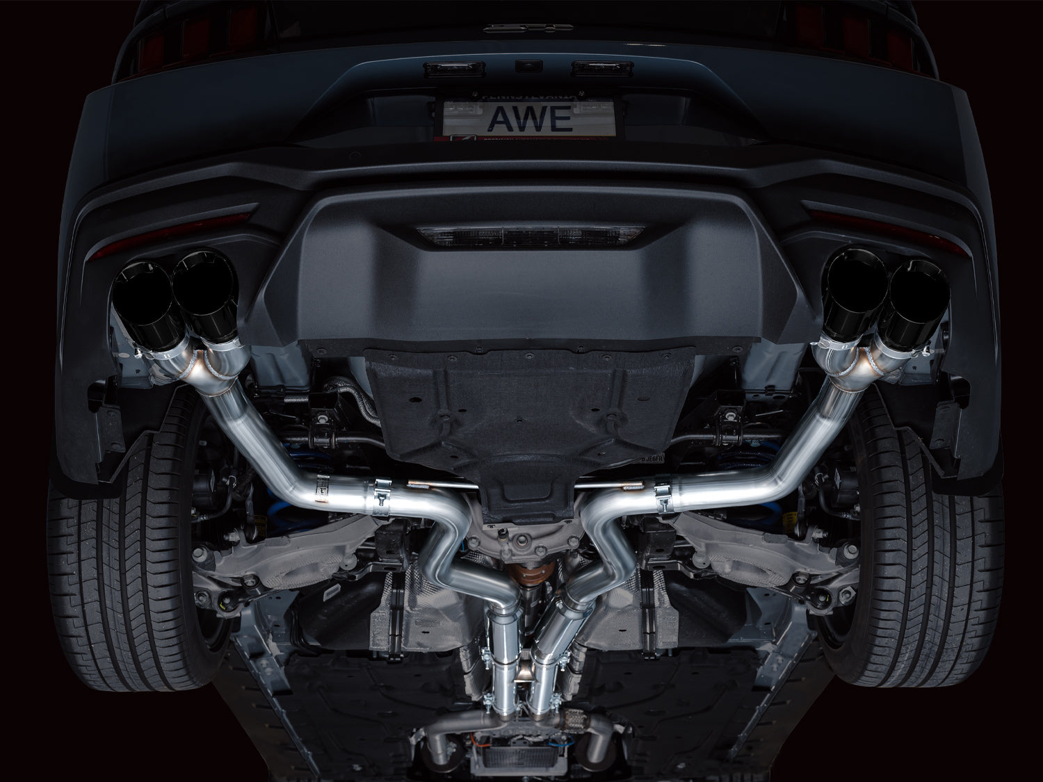 AWE EXHAUST SUITE FOR S650 MUSTANG QUAD TIP GT