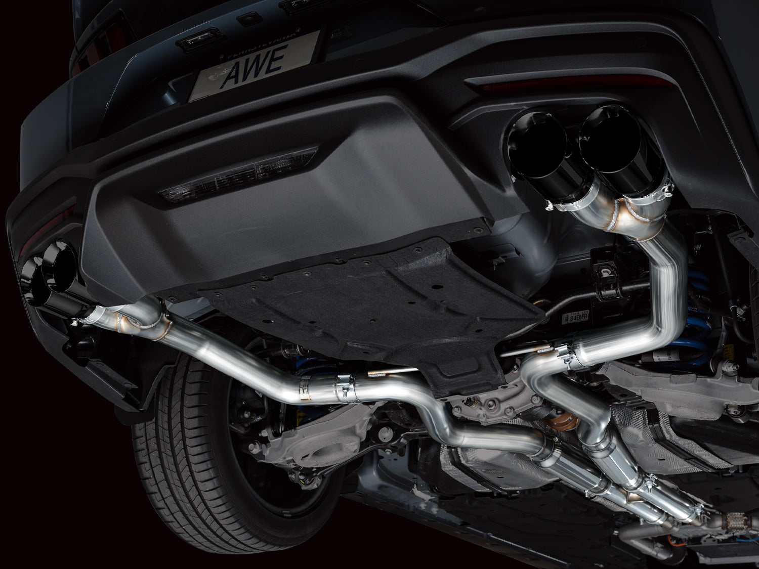 AWE EXHAUST SUITE FOR S650 MUSTANG QUAD TIP GT