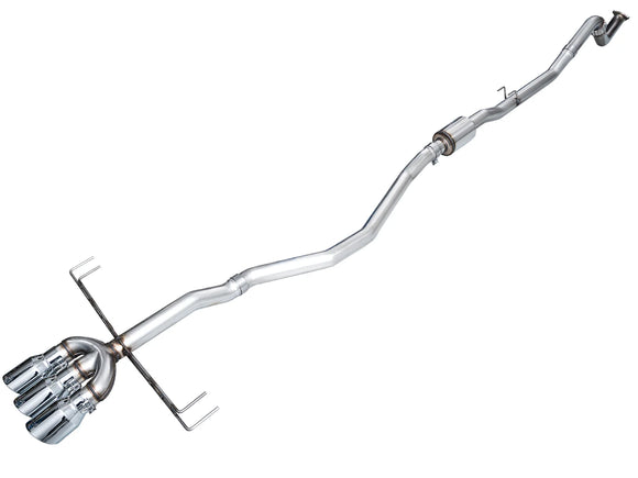 AWE Track Edition Exhaust for DE5 Integra Type-S - Triple Chrome Silver Tips