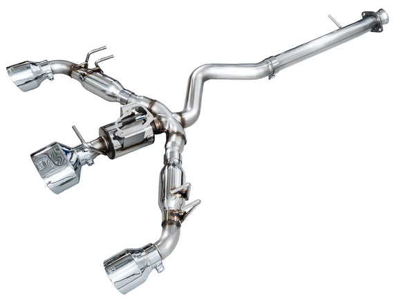AWE Track Edition Exhaust for GR Corolla - Chrome Silver Tips
