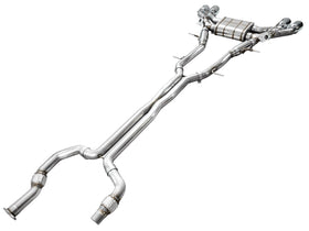 AWE SwitchPath™ Exhaust for Cadillac CT4-V Blackwing - Chrome Silver Tips - 0