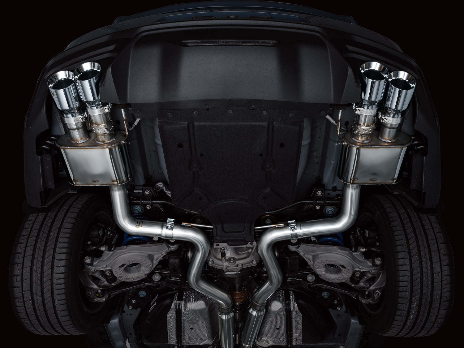 AWE EXHAUST SUITE FOR S650 MUSTANG QUAD TIP GT