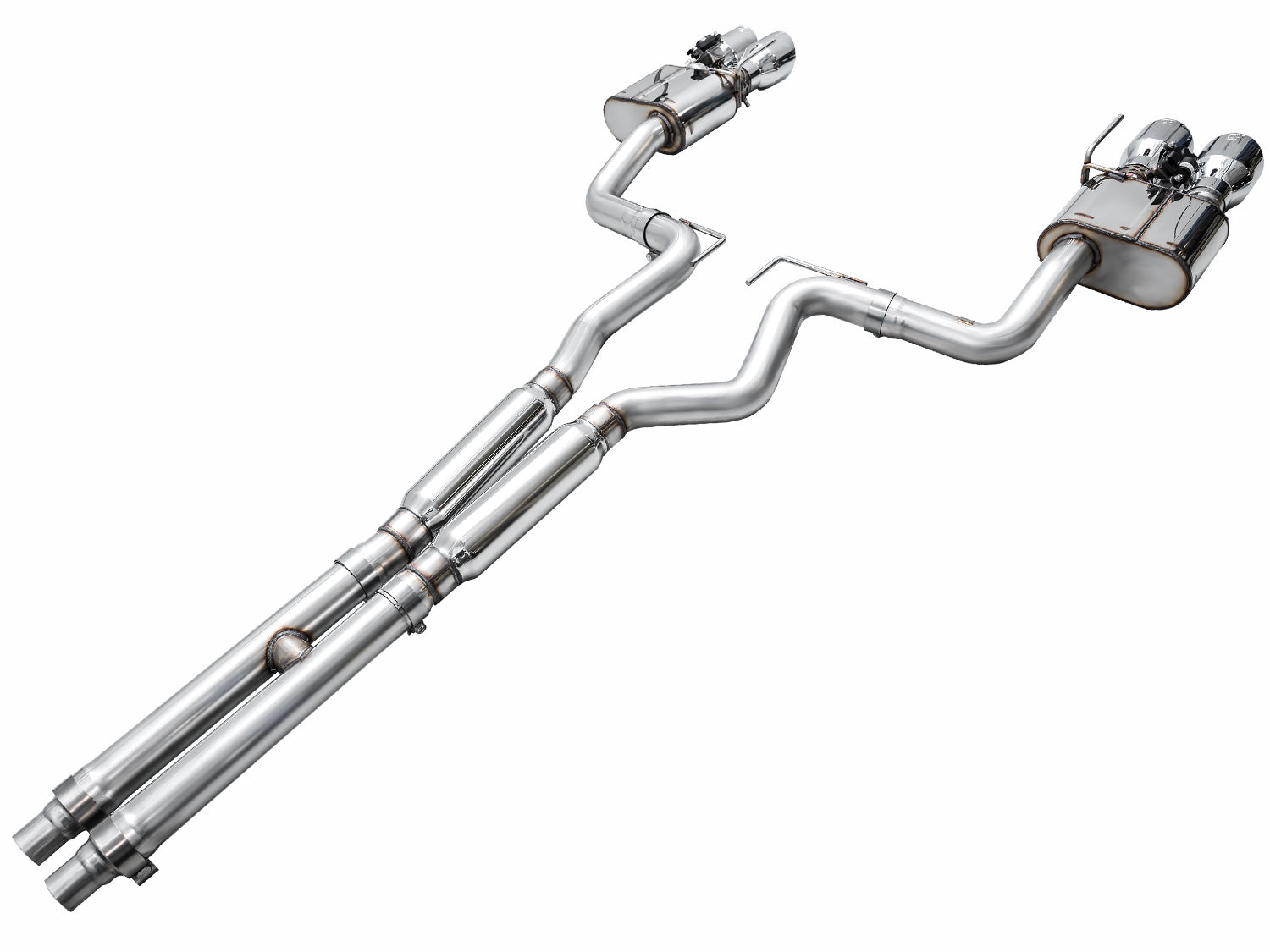 AWE EXHAUST SUITE FOR S650 MUSTANG QUAD TIP GT