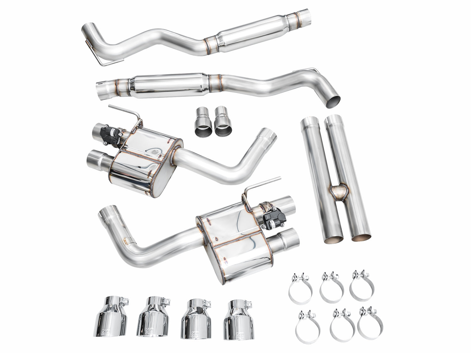 AWE EXHAUST SUITE FOR S650 MUSTANG QUAD TIP GT