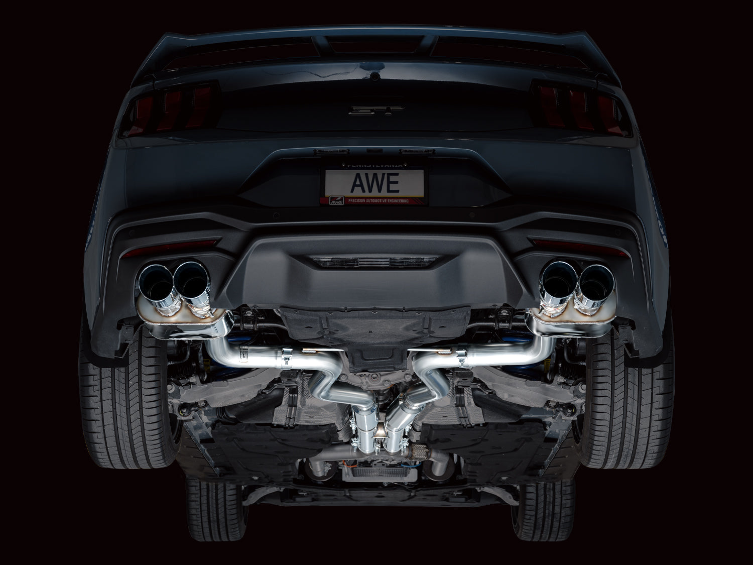 AWE EXHAUST SUITE FOR S650 MUSTANG QUAD TIP GT