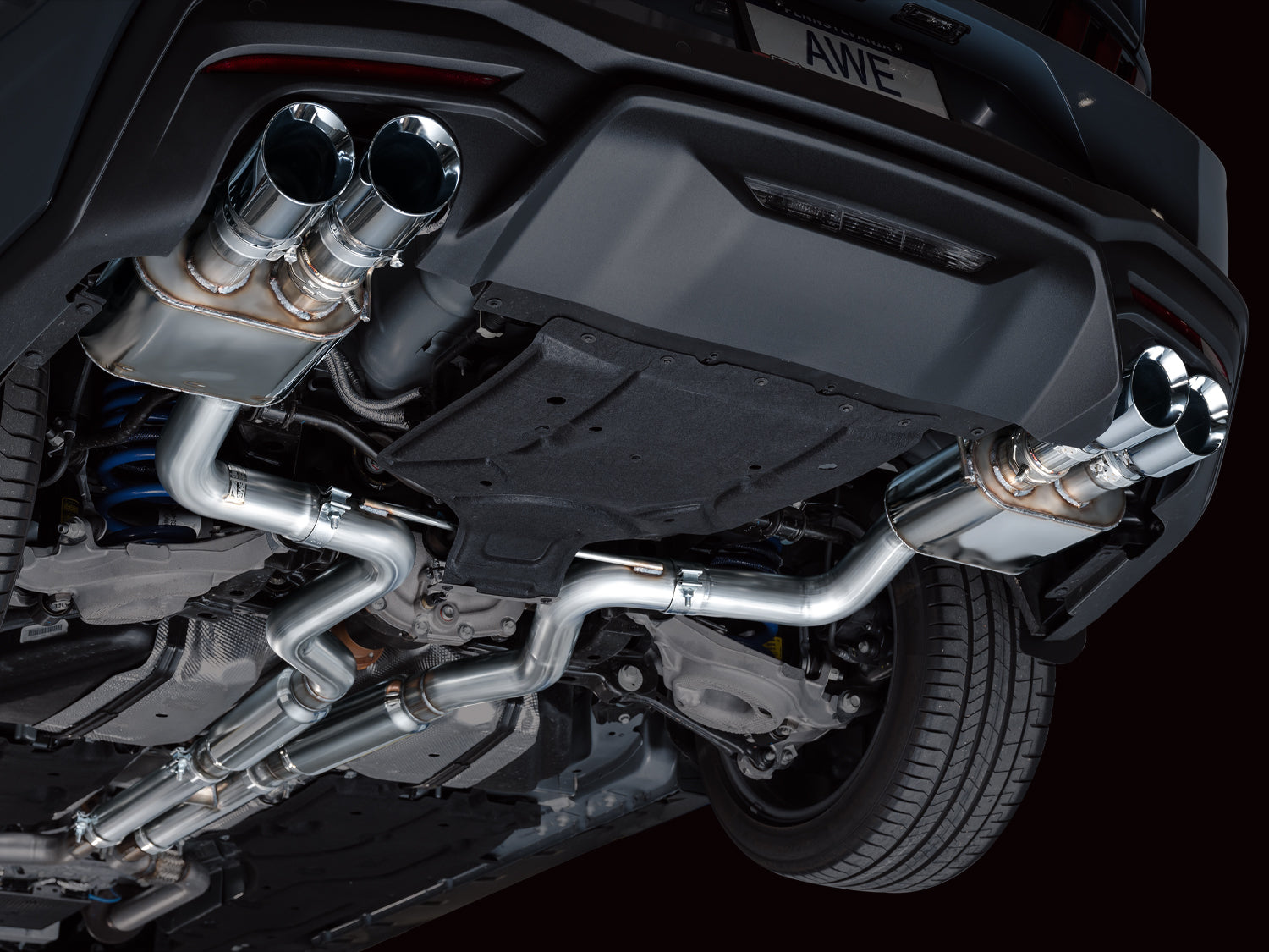 AWE EXHAUST SUITE FOR S650 MUSTANG QUAD TIP GT