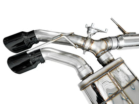 AWE SwitchPath™ Exhaust for Cadillac CT4-V Blackwing - Diamond Black Tips - 0