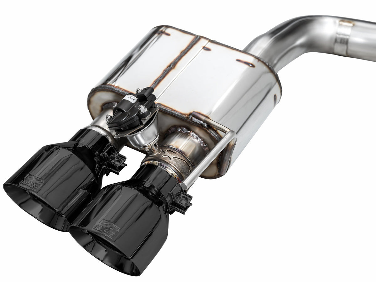 AWE SwitchPath™ Exhaust for Ford Mustang S550 Mach1 - Quad Diamond Bla ...