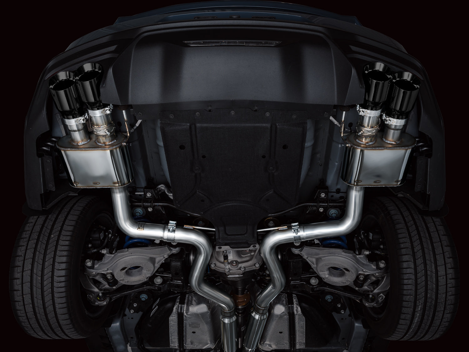 AWE EXHAUST SUITE FOR S650 MUSTANG QUAD TIP GT