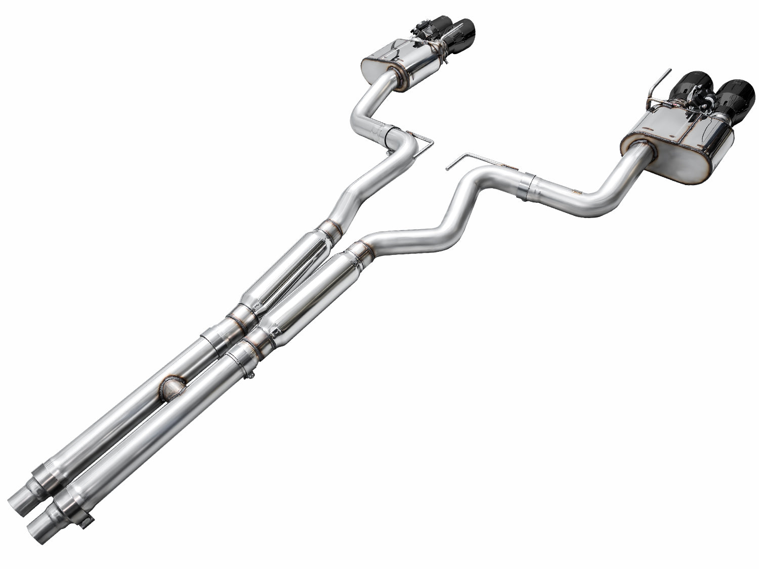 AWE EXHAUST SUITE FOR S650 MUSTANG QUAD TIP GT