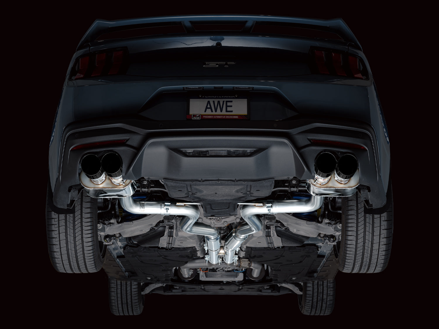 AWE EXHAUST SUITE FOR S650 MUSTANG QUAD TIP GT