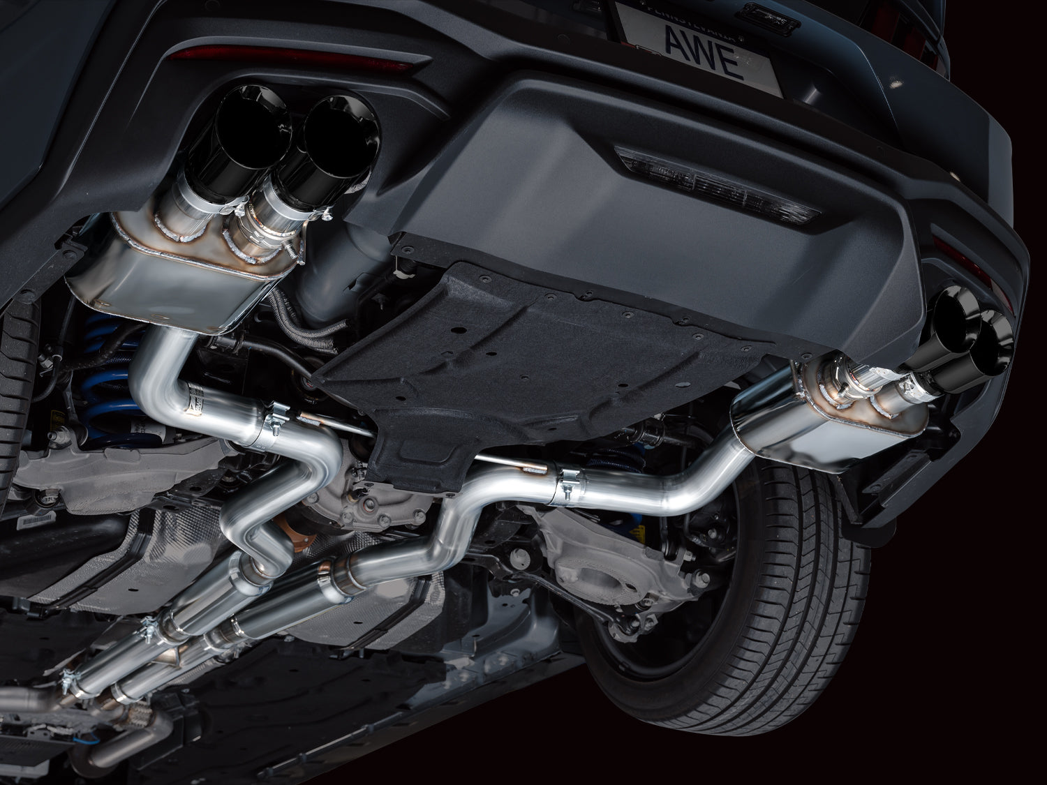 AWE EXHAUST SUITE FOR S650 MUSTANG QUAD TIP GT