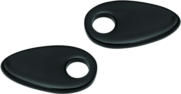 Kuryakyn Fender Strut Cover Plates Gloss Black